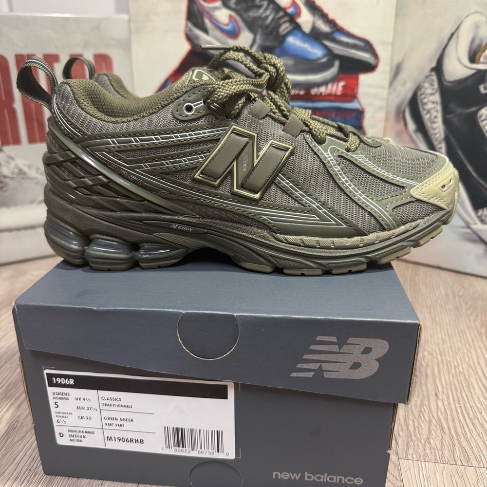 New Balance 1906R Dark Moss Men 5 Women 6.5  Casual Shoes Sneakers M1906RHB New - Picture 11 of 12